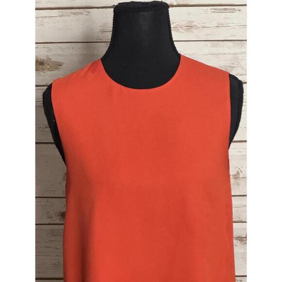 Babaton Aritzia red orange Hopkins tie-front sleeveless blouse Size XS - Picture 2 of 7